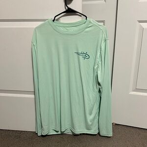 Mint Green Long Sleeve Fishing Shirt